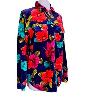 Vintage Carole Little Velveteen Shacket Size M